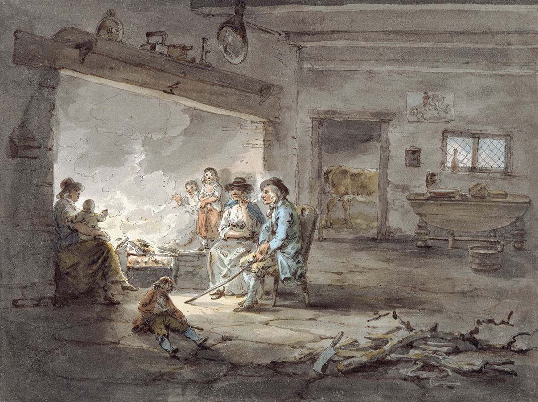 Interior of a welsh cottage in Glamorganshire