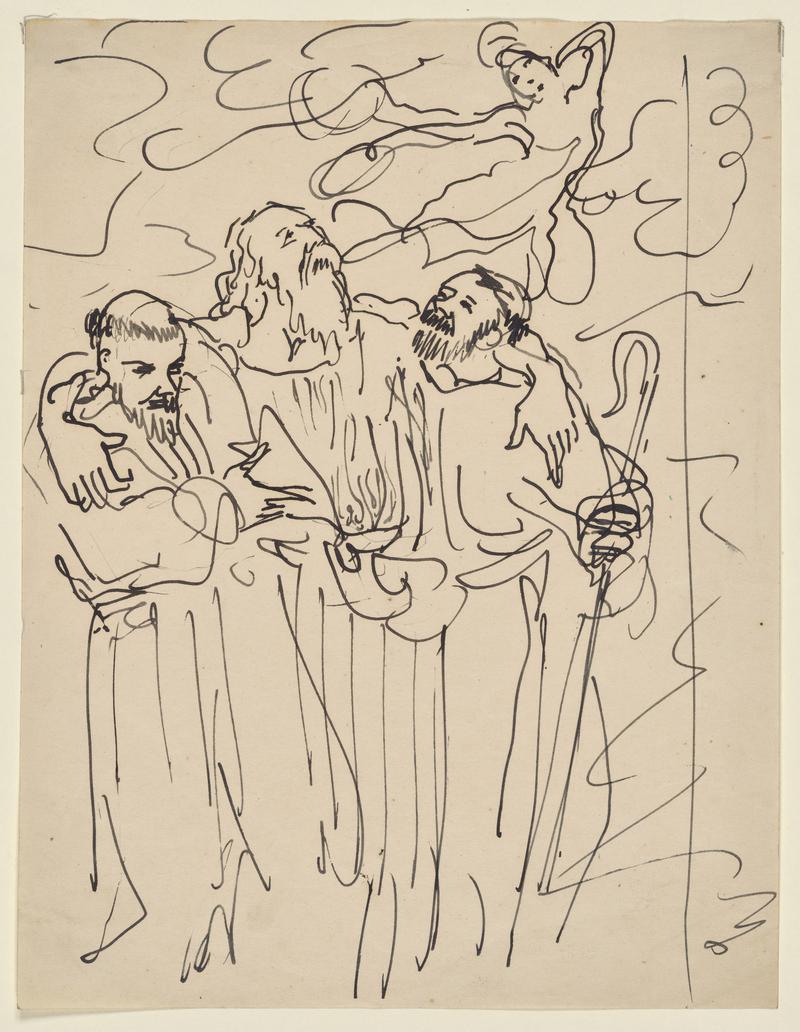 Three Old Men with an Angel