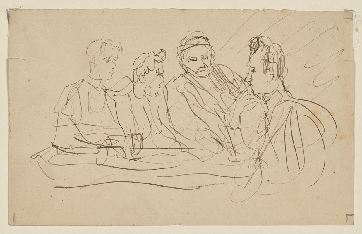 Four Seated Men