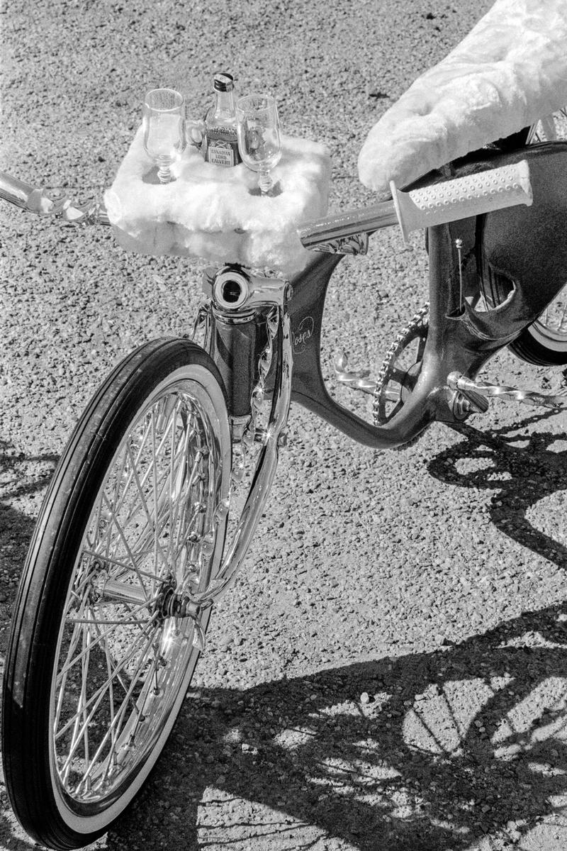 USA. ARIZONA. Phoenix. Low-riders meeting. Custom bike. 1979.