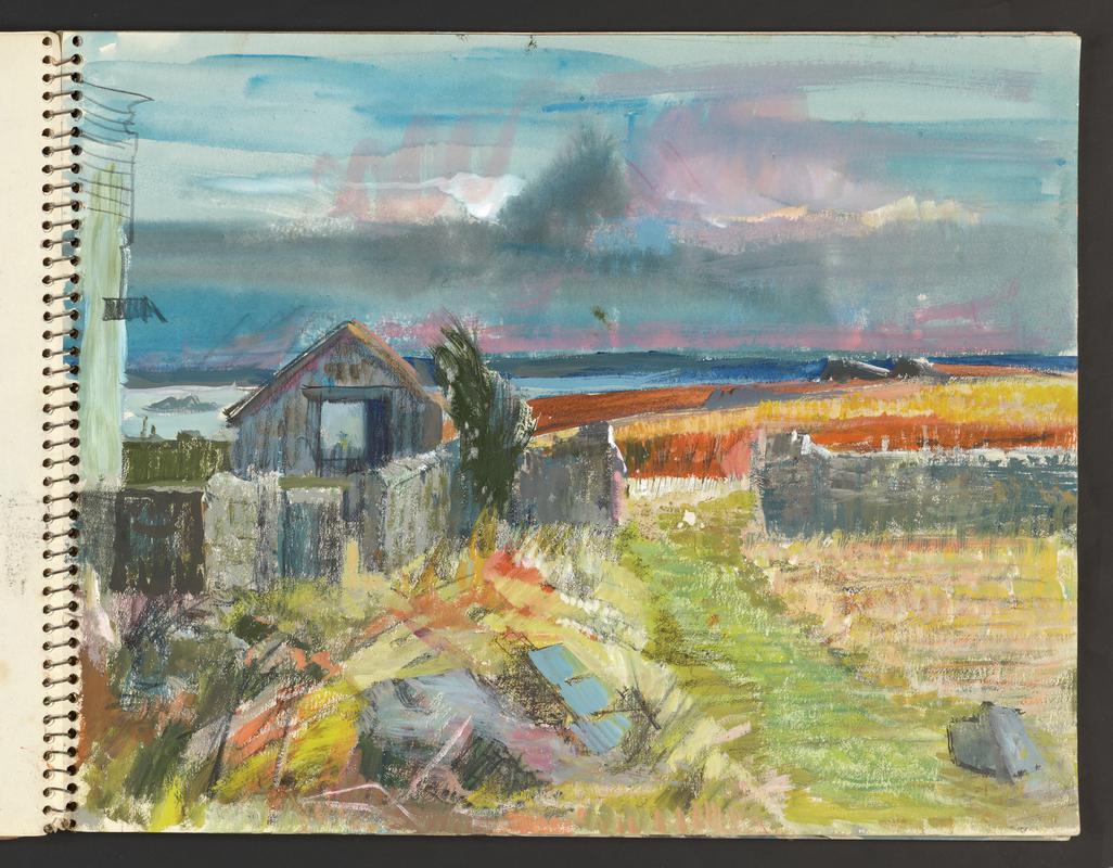 Sketchbook: United States – Port Clyde, Spruce Head & Cushing in Maine; Rhosfach in Preseli Hills; Skomer farm buildings; Crabhall Farm on the Gann Estuary