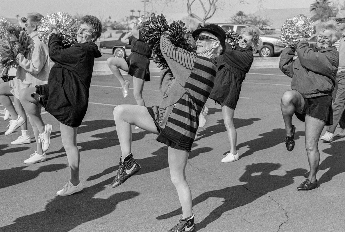 USA. ARIZONA. SunCity West. Try outs for Sun City Pom Pom girls. 2002.