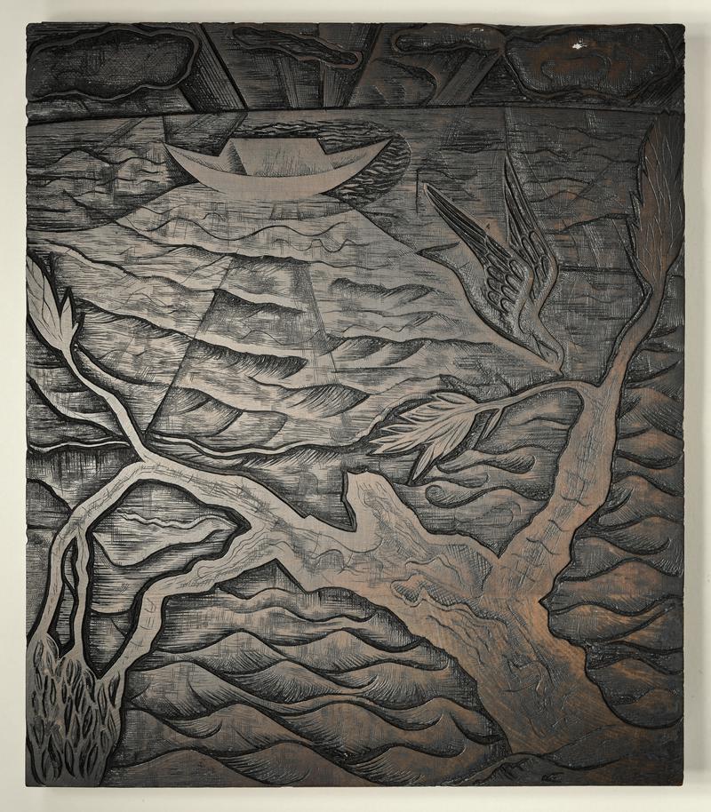 The Dove, Wood Block - Printing Block