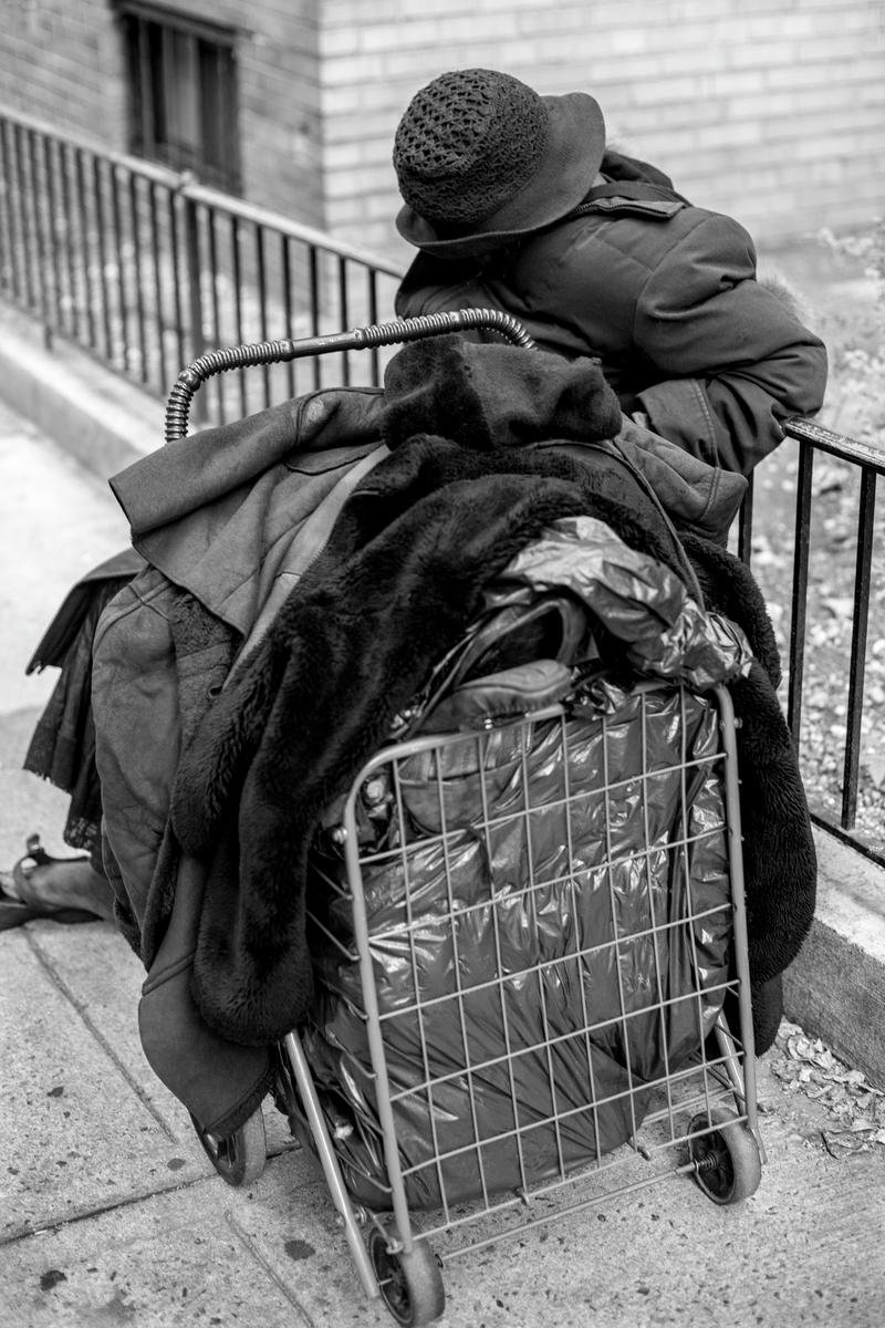USA. NEW YORK. The sadness of living on the street in modern New York. 2010.