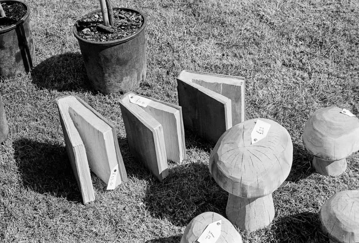 GB. WALES. Hay on Wye. During the book festival 2005.