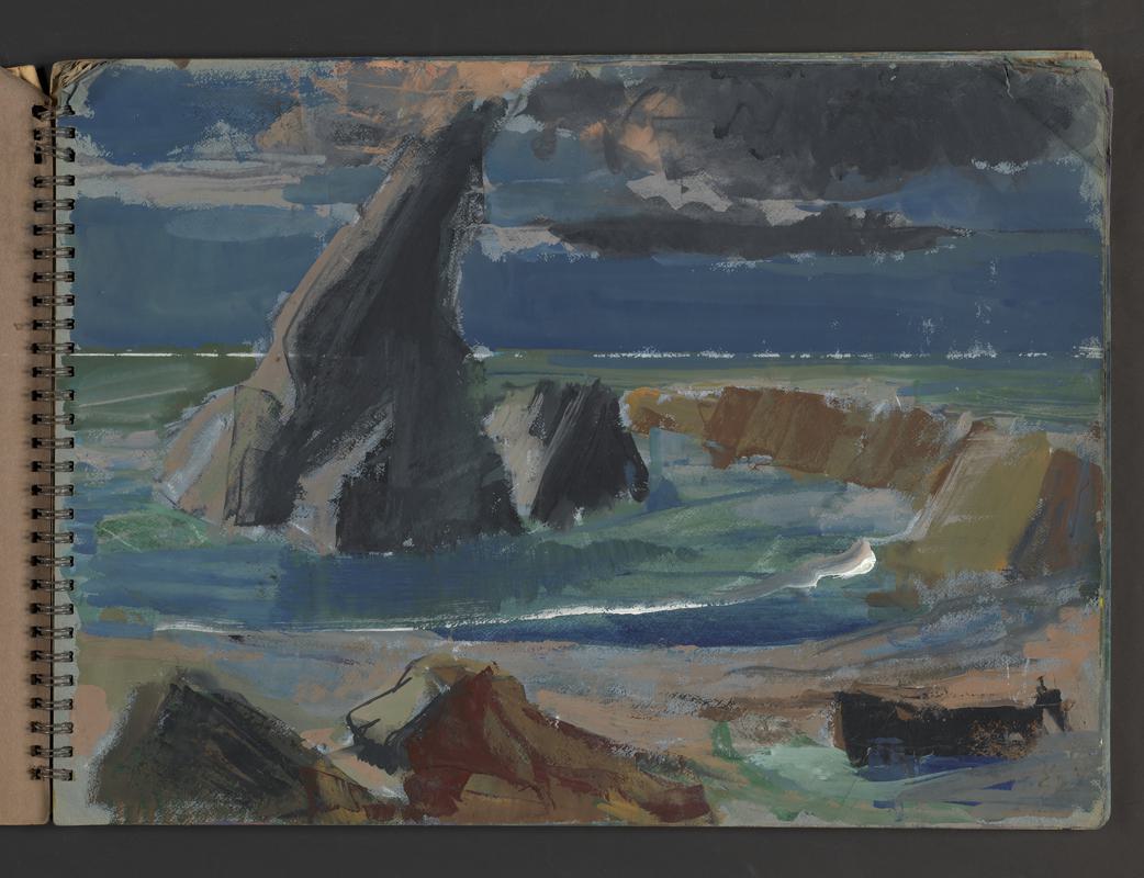 Sketchbook: Treffgarne Quarry; Herbrandston Church; Te Deum, Renney Slip, Martin's Haven,?Professor Mary Williams