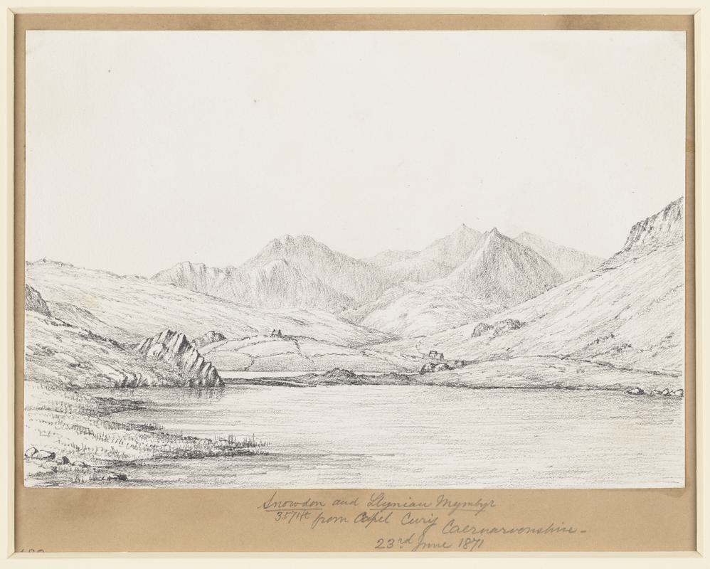 Snowdon and Llyniau Mymbyc from Capel Curig