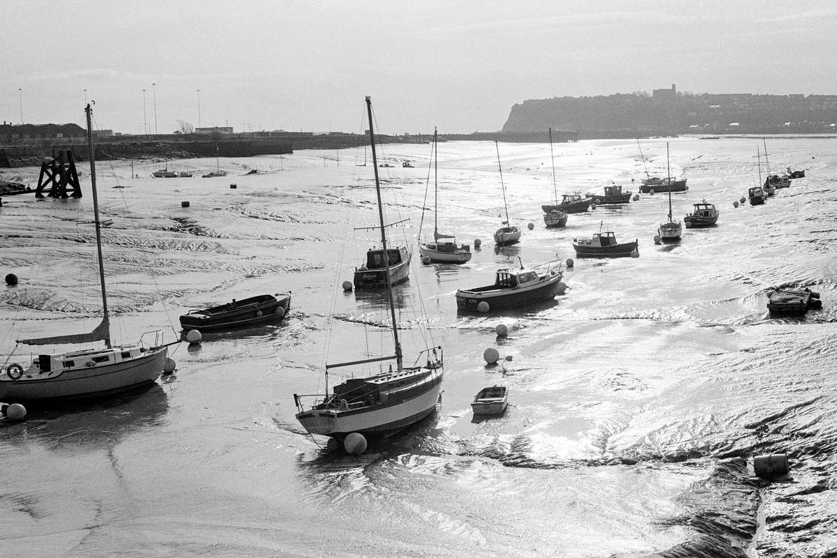 GB. WALES. Cardiff. Butetown (once called Tiger Bay). Golden patina on the mud flats before the Barrage construction. 1998.