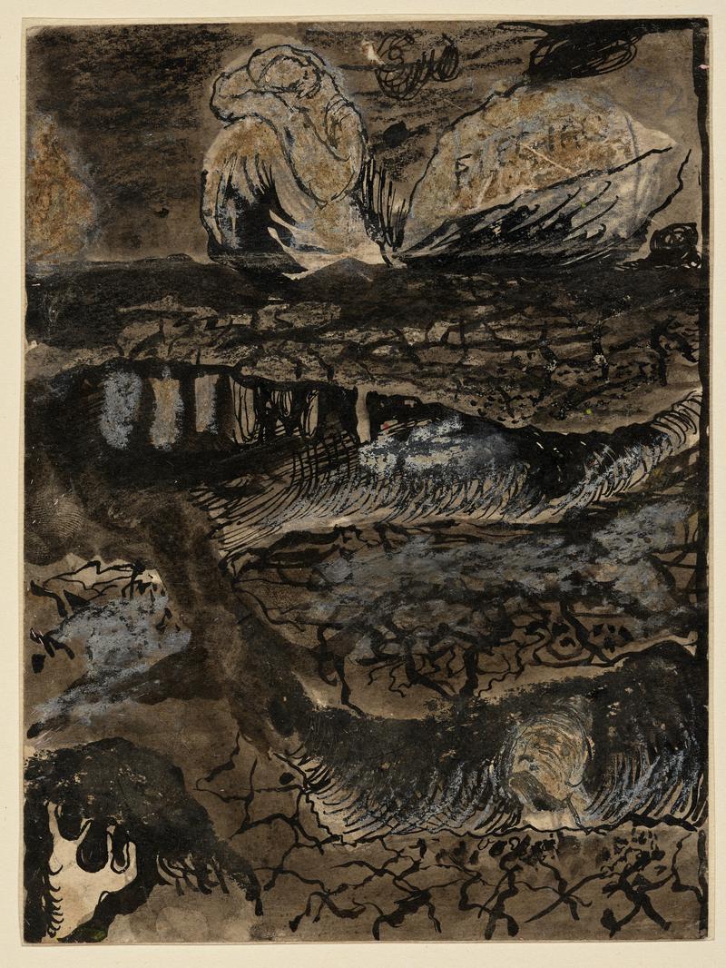 Study for illustration to poems by David Gascoyne