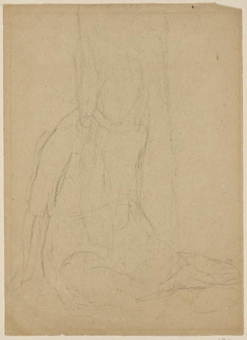 Study of a Seated Breton Girl