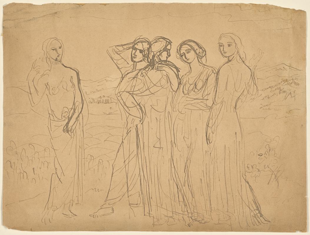 Five Women in a Landscape