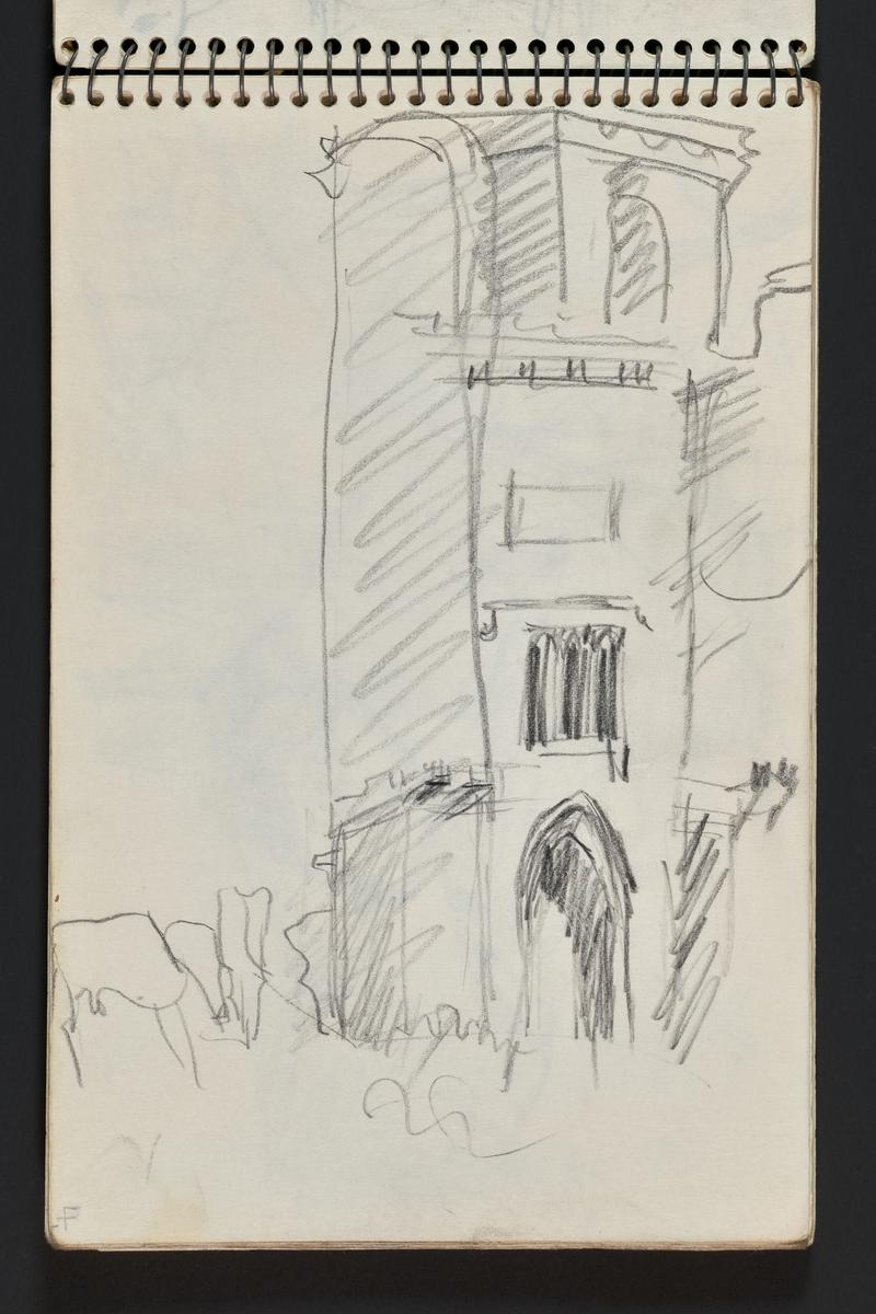Sketchbook: Carreg Cennan, Paxton's Tower, Martin's Haven, Marloes, Renney Slip, Preseli Hills, goats, Broad Haven, Stackpole Quay