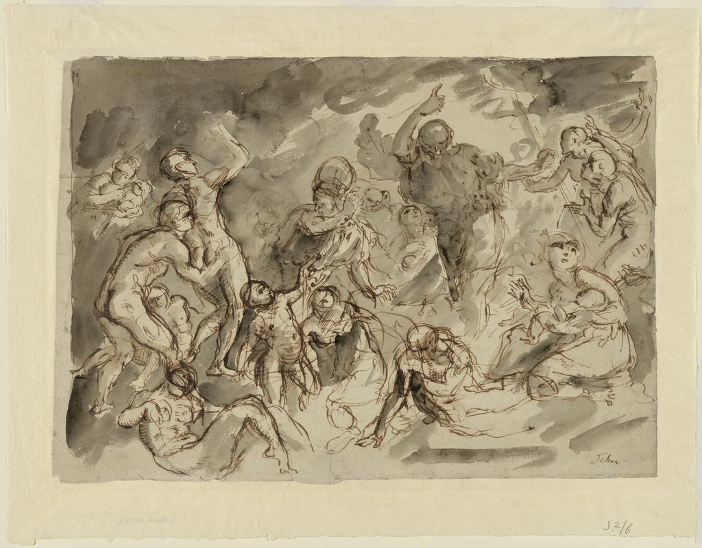 Study for &quot;Moses and the Brazen Serpent&quot;