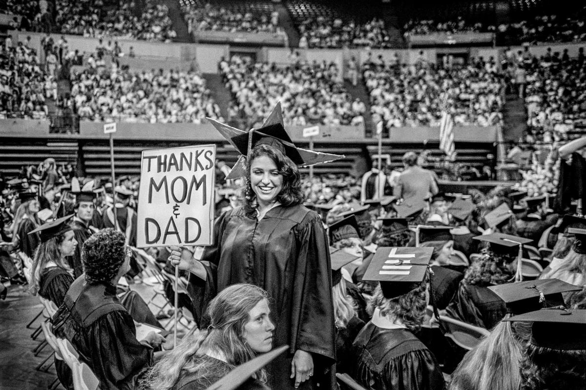 USA. ARIZONA. Phoenix. Tempe. A.S.U. Commencement Ceremony. 1980