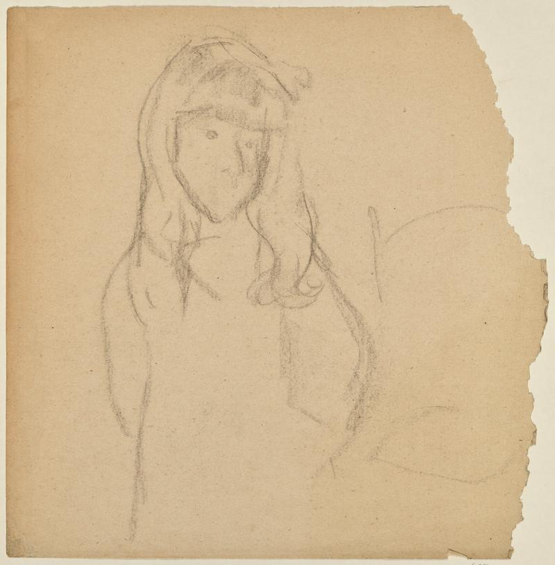 Study of a seated girl