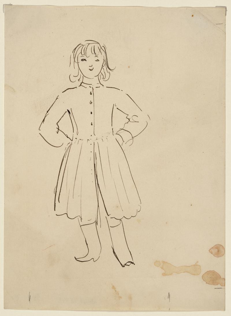 Boy Wearing a Long Coat