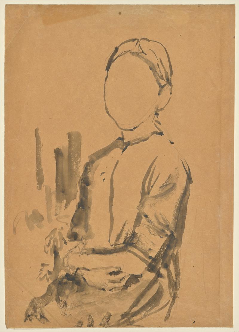 Study of a woman seated