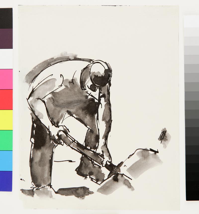 Man digging