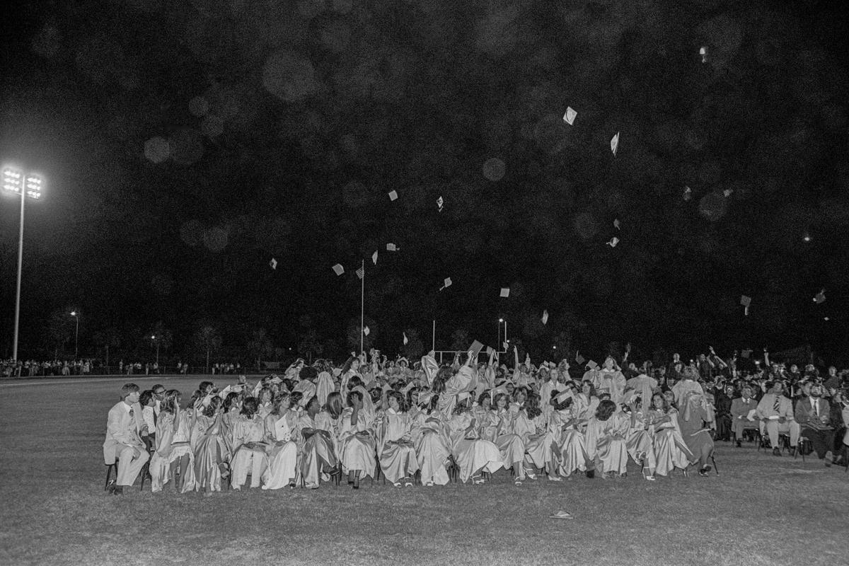 USA. ARIZONA.  Graduation at Marcos de Niza School. Tempe, Arizona. 1980.