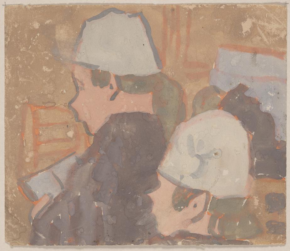 Boys wearing white hats