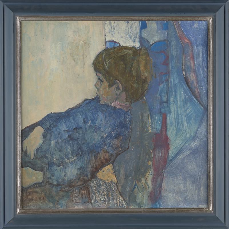 Reclining Boy in Blue