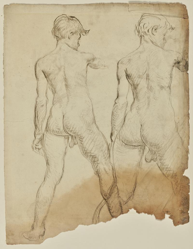 Two Studies of a Standing Man