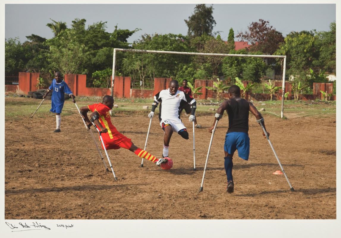 Black Challenge Disabled football team practice - Accara, Ghana